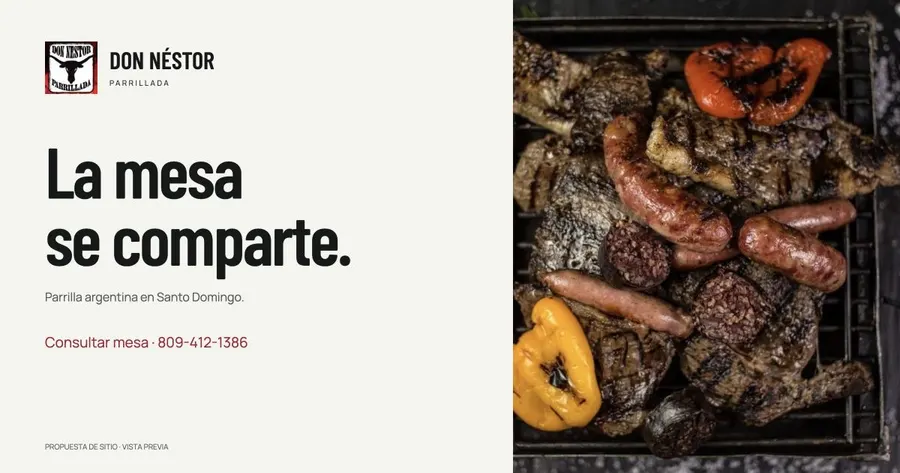 Demo de Don Néstor Parrillada